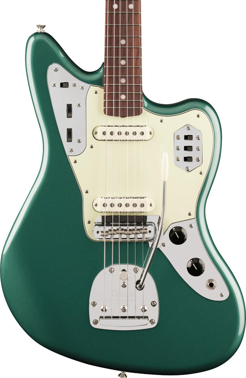 Fender Vintera III Jaguar in Mid '60s Rosewood Sherwood Green Metallic
