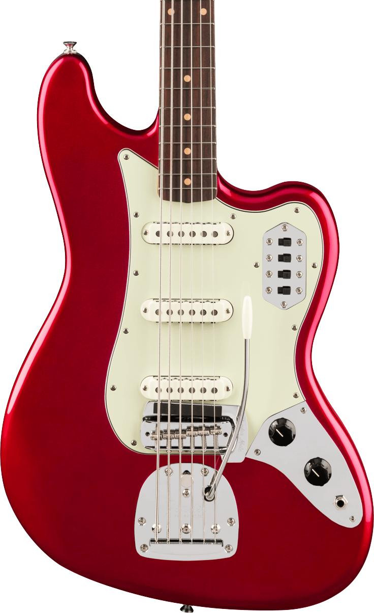 Fender Vintera III in Early '60s Bass VI Rosewood Candy Apple Red