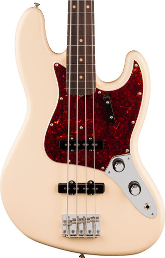 Fender Flea Signature Jazz Bass Guitar in Shell Pink - Andertons