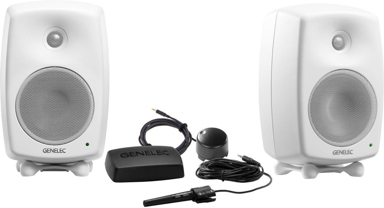 Genelec 8330A Studio Monitors (White) + GLM Kit + 8310BM Bundle Genelec 8330A Studio Monitors (White) + GLM Kit + 8310BM Bundle