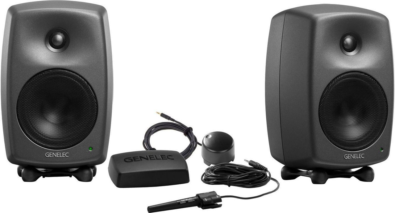 Genelec 8330A Studio Monitors (Dark Grey) + GLM Kit + 8310BM Genelec 8330A Studio Monitors (Dark Grey) + GLM Kit + 8310BM