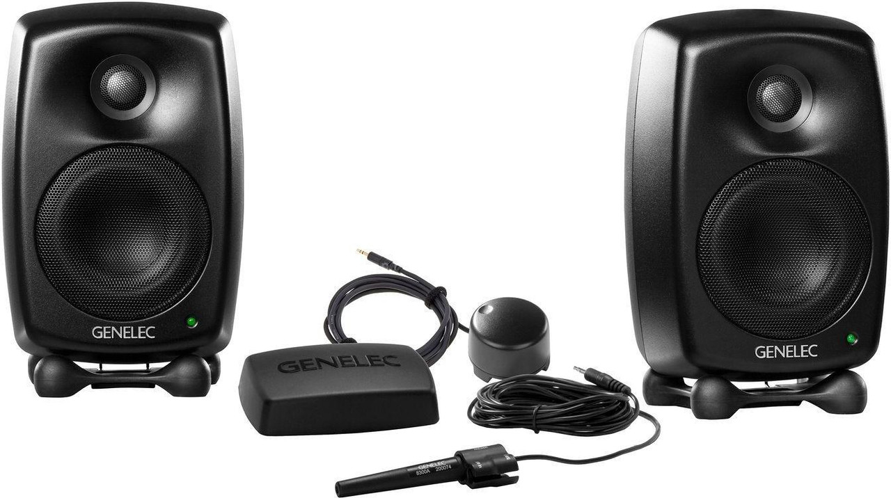 Genelec 8330A Studio Monitors (Black) + GLM Kit + 8310BM Genelec 8330A Studio Monitors (Black) + GLM Kit + 8310BM