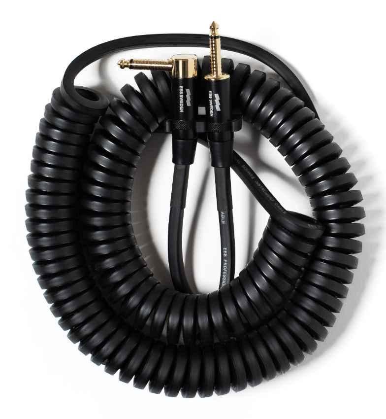 EBS 4.6m (15ft) Curly Square Cable with Straight-Angled Connectors