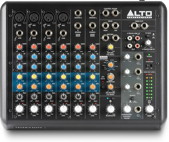 Alto TRUEMIX 800FX 8ch Analog Mixer With Alesis Multi FX, USB & Bluetooth Alto TRUEMIX 800FX 8ch Analog Mixer With Alesis Multi FX, USB & Bluetooth