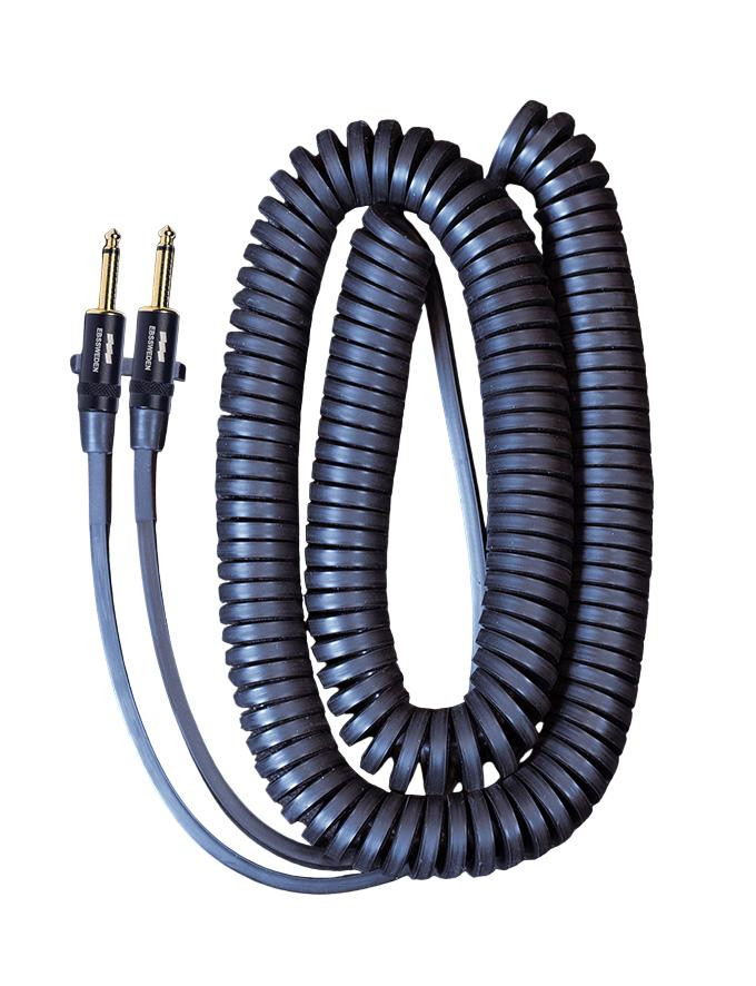 EBS 7.6m (25ft) Curly Square Cable Straight-Straight Connectors