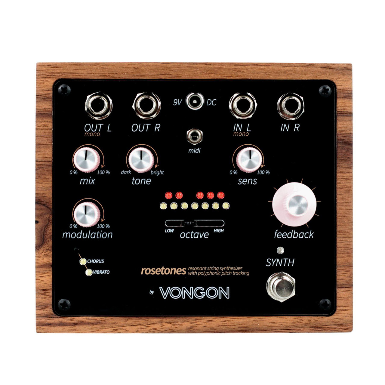 Vongon Ultrasheer Stereo Pitch Vibrato and Reverb Pedal