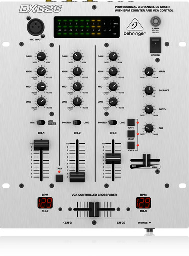 Behringer DX626 3-Channel DJ Mixer - Andertons Music Co.