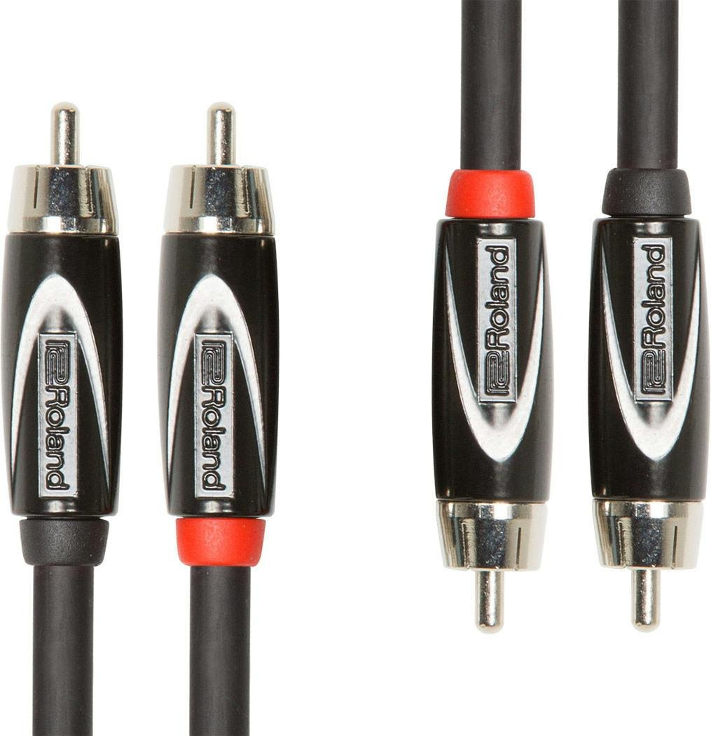 Roland Dual RCA to Dual RCA Interconnect Cable, 10ft / 3m in Black Roland Dual RCA to Dual RCA Interconnect Cable, 10ft / 3m in Black