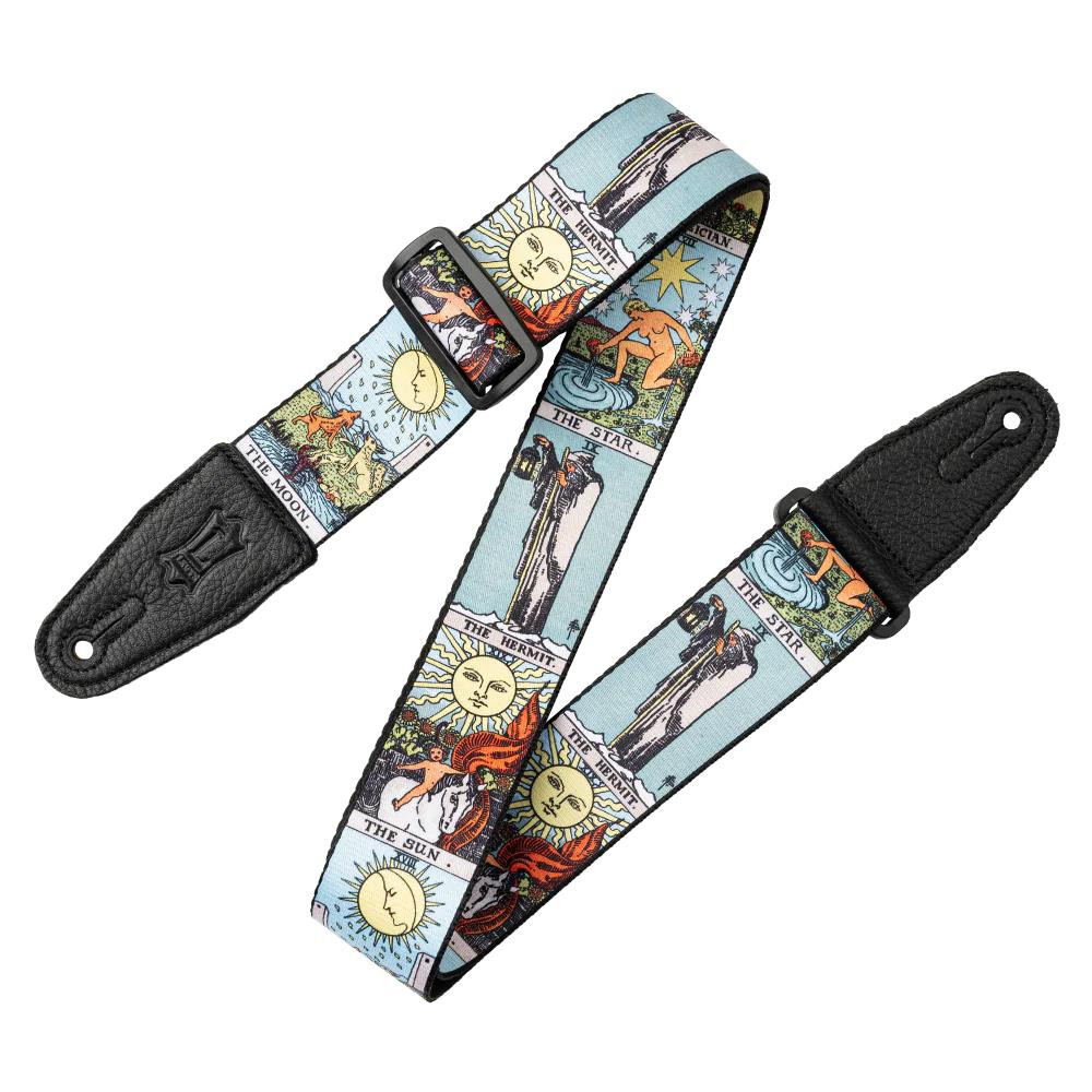 Levy's Clairvoyant Guitar Strap With Tarot Colour Design Levy's Clairvoyant Guitar Strap With Tarot Colour Design