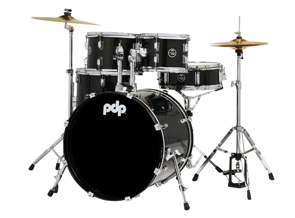 PDP Center Stage 20" 5-Piece Acoustic Drum Kit in Iridescent Black Sparkle PDP Center Stage 20" 5-Piece Acoustic Drum Kit in Iridescent Black Sparkle