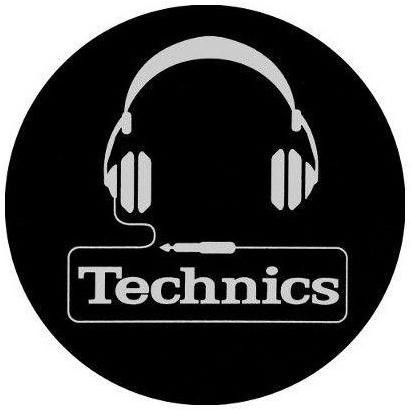 Technics Slipmat with Headphone Graphic Technics Slipmat with Headphone Graphic