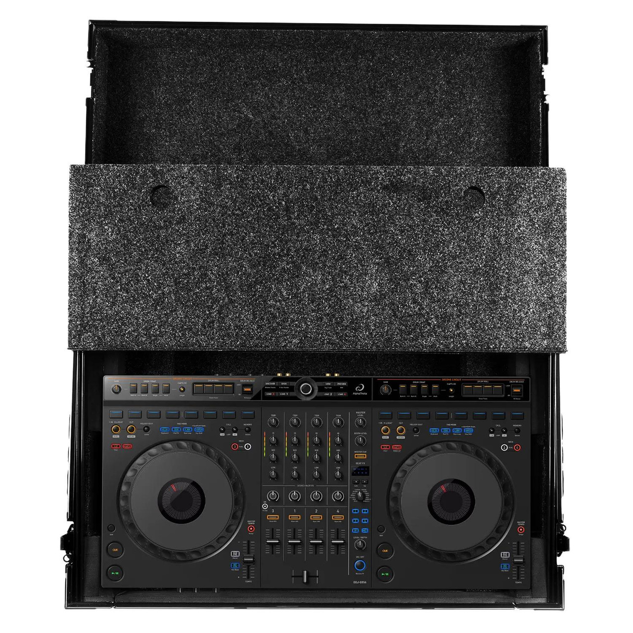 UDG FlightCase for Alpha Theta DDJ-GRV6 Plus Laptop in Black