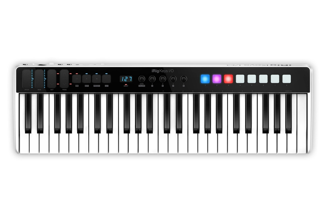 IK Multimedia iRig Keys 49 Key MIDI Keyboard & Controller With Mic Input IK Multimedia iRig Keys 49 Key MIDI Keyboard & Controller With Mic Input