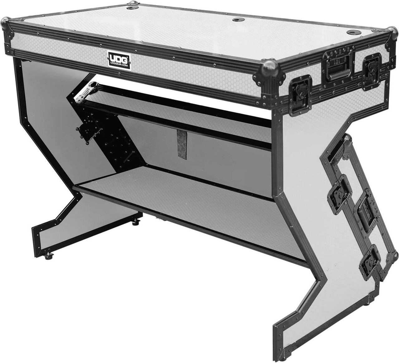 UDG FlightCase Portable Z-Style DJ Table in White