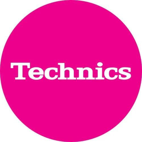 Technics Slipmat Simple 5: White On Pink Technics Slipmat Simple 5: White On Pink