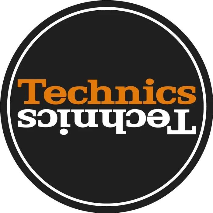 Technics Slipmat Duplex 6: White/Orange Mirror On Black Technics Slipmat Duplex 6: White/Orange Mirror On Black