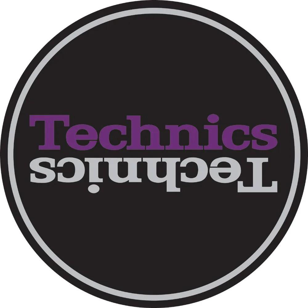 Technics Slipmat Duplex 3: Silver/Purple Mirror On Black Technics Slipmat Duplex 3: Silver/Purple Mirror On Black