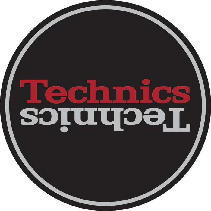 Technics Slipmat Duplex 2: Silver/Red Mirror On Black Technics Slipmat Duplex 2: Silver/Red Mirror On Black