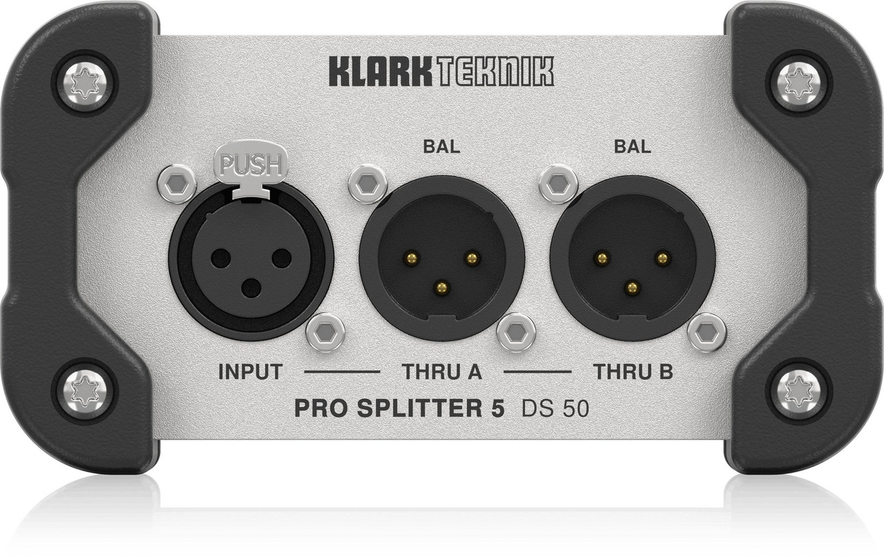 Klark Teknik DS 50 Passive 1-In/5-Out Signal Splitter with Extended Dynamic Range Klark Teknik DS 50 Passive 1-In/5-Out Signal Splitter with Extended Dynamic Range
