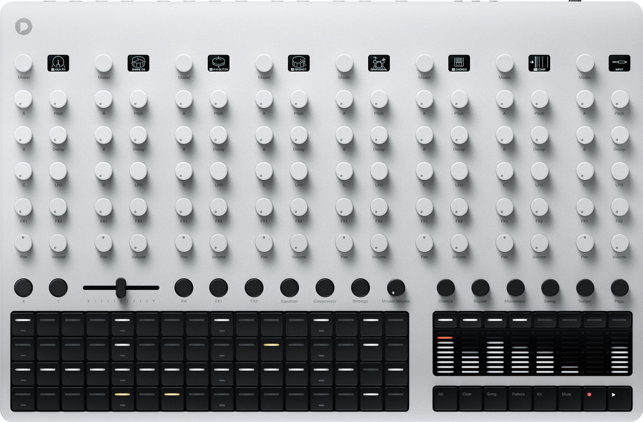 Polyend Drums - Hybrid Drum Machine In Silver Polyend Drums - Hybrid Drum Machine In Silver