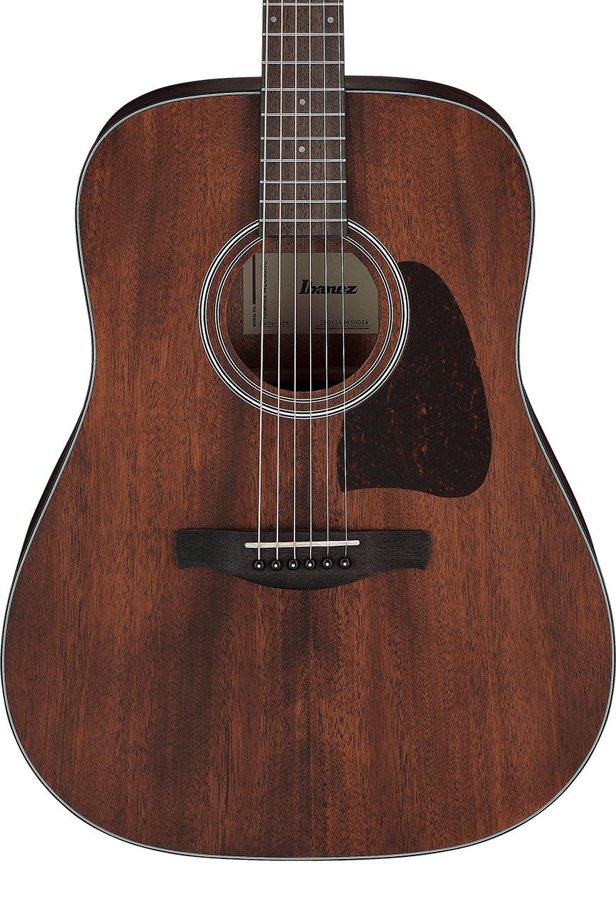 Ibanez AW54-OPN Artwood Dreadnought Acoustic Guitar with Solid Mahogany Top Ibanez AW54-OPN Artwood Dreadnought Acoustic Guitar with Solid Mahogany Top