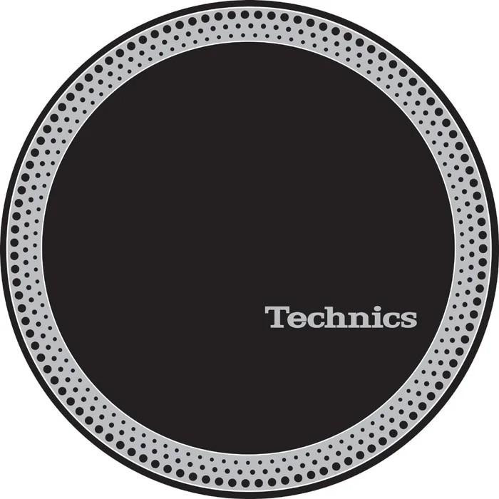 Technics Slipmat Strobe 3: Silver Dots On Black Technics Slipmat Strobe 3: Silver Dots On Black