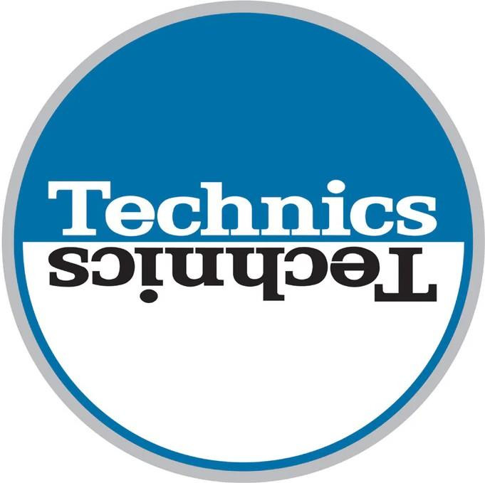 Technics Slipmat Moon 2: Blue + White Mirror Technics Slipmat Moon 2: Blue + White Mirror