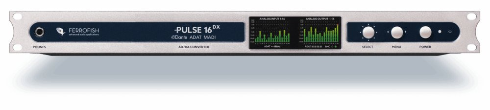 Ferrofish Pulse 16 DX AD/DA Converter - Dante - ADAT - MADI Ferrofish Pulse 16 DX AD/DA Converter - Dante - ADAT - MADI