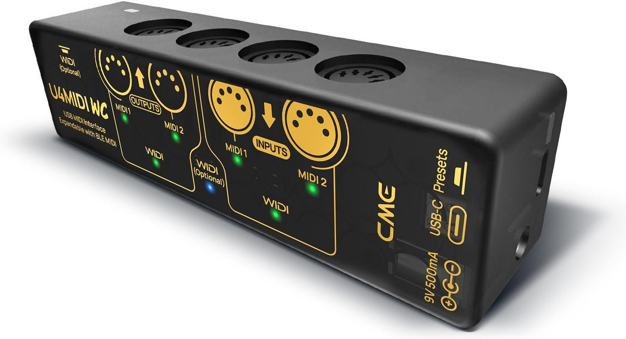CME U4MIDI WC 2-in-2-out USB-to-MIDI Interface With Optional WIDI & Filter, mapper & router CME U4MIDI WC 2-in-2-out USB-to-MIDI Interface With Optional WIDI & Filter, mapper & router