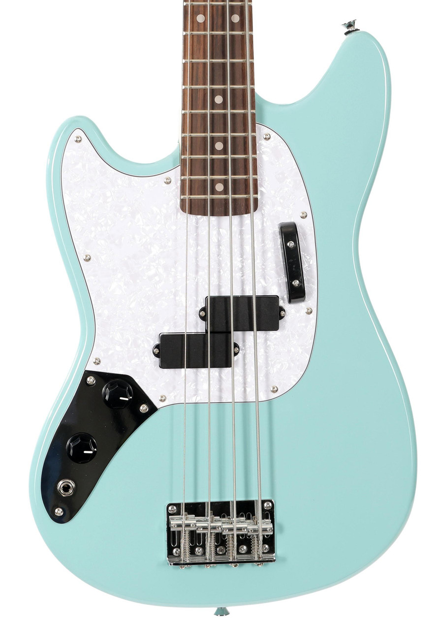 Eastcoast Left Handed MSB Short Scale Bass Guitar in Daphne Blue Eastcoast Left Handed MSB Short Scale Bass Guitar in Daphne Blue