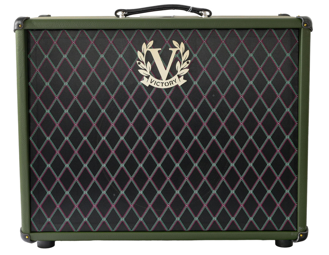 Victory MK 112 Open-Back Speaker Cabinet in Nori Green with Celestion Alnico Gold Speaker