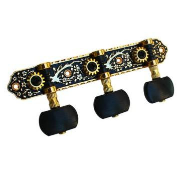 Cordoba Black & Gold Replacement Tuning Machines - Bass Side Cordoba Black & Gold Replacement Tuning Machines - Bass Side