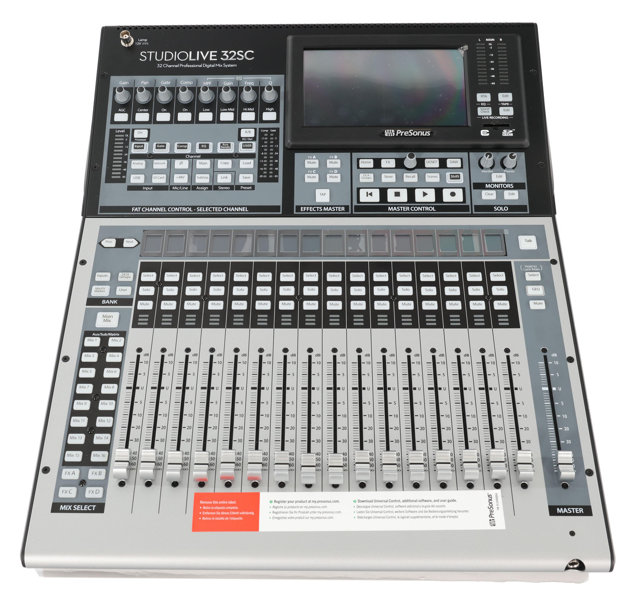 B Stock : PreSonus StudioLive 32SC Compact Digital Mixing Console - 007 B Stock : PreSonus StudioLive 32SC Compact Digital Mixing Console - 007