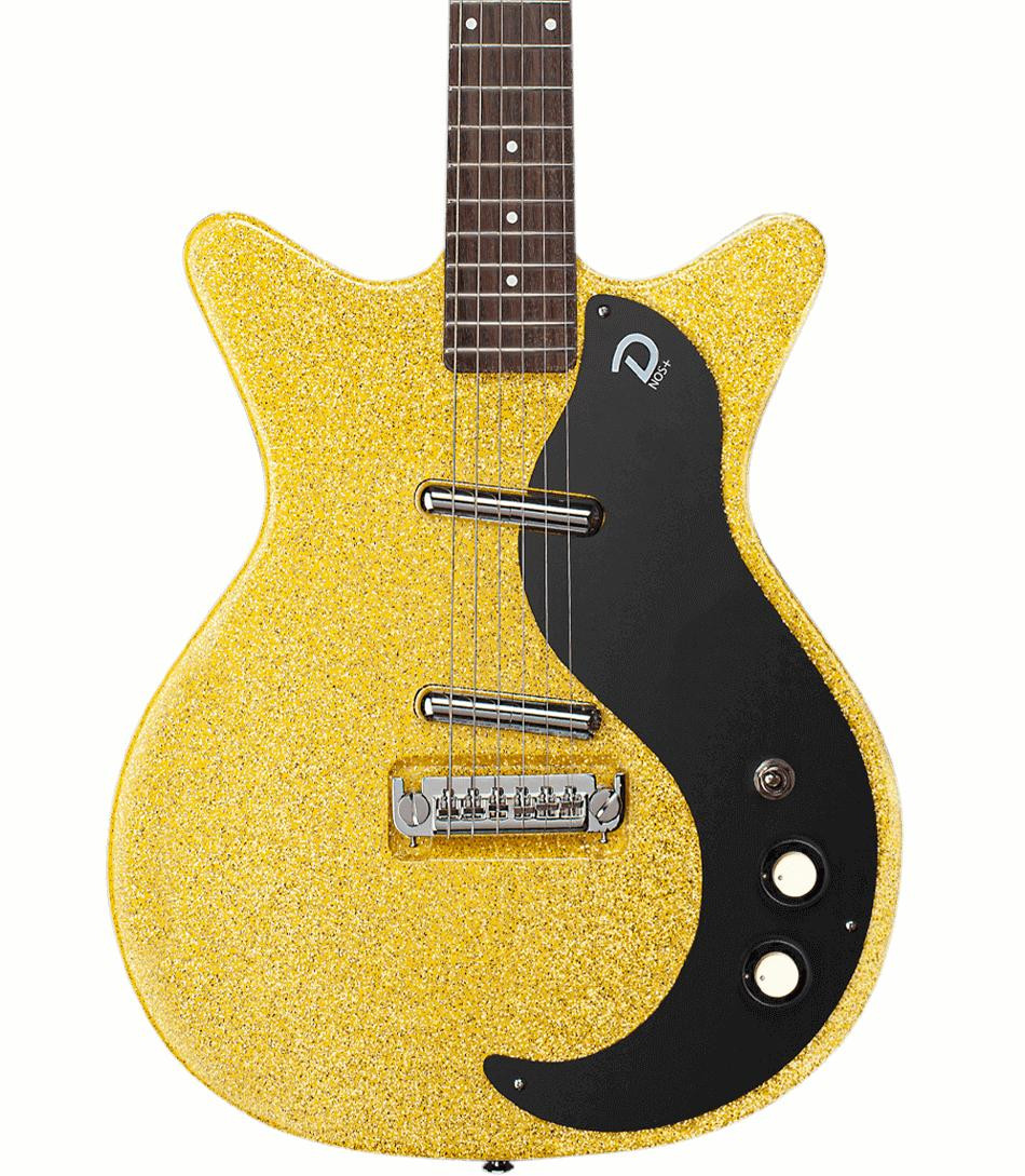 Danelectro 59M NOS+ Electric Guitar in Yellow Metalflake Danelectro 59M NOS+ Electric Guitar in Yellow Metalflake
