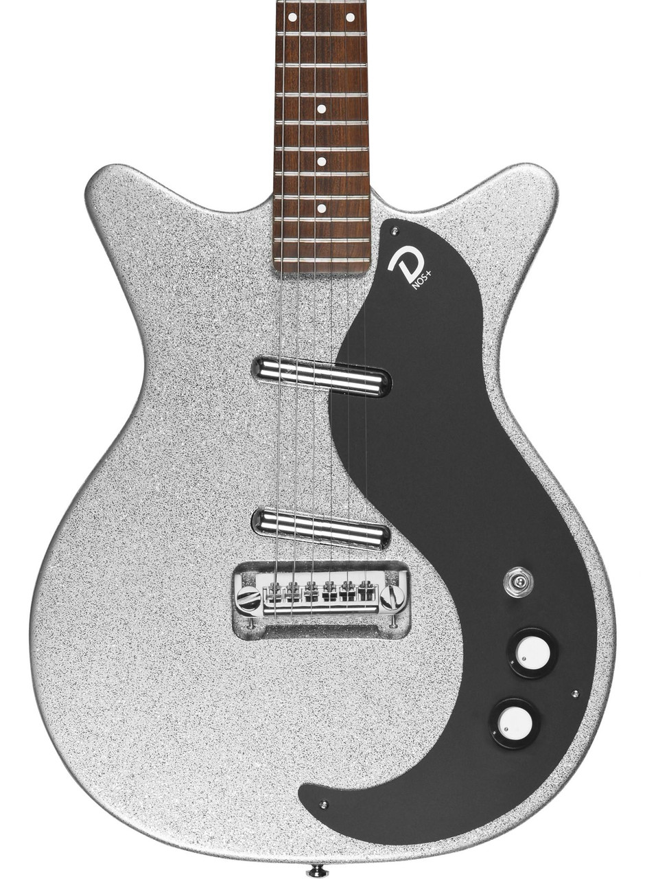 Danelectro 59M NOS+ in Metalflake in Silver