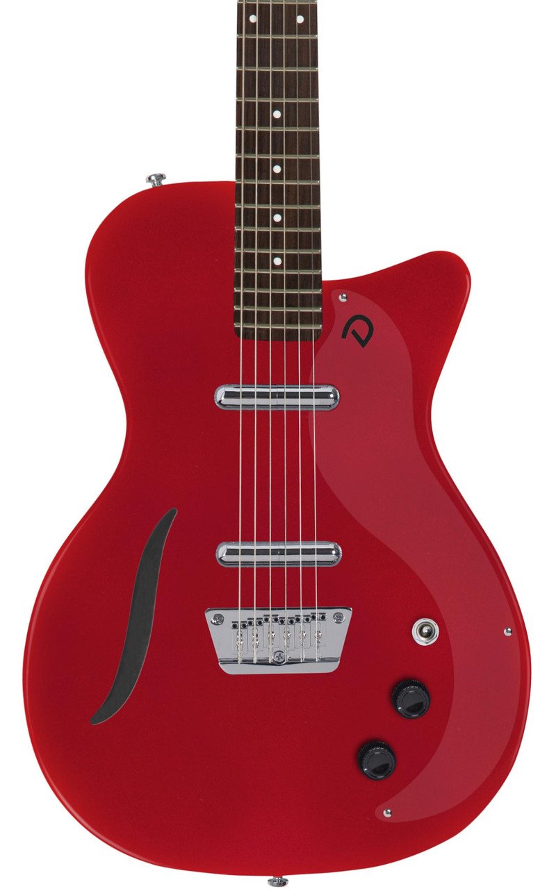 Danelectro Vintage Baritone Electric Guitar in Red Metallic Danelectro Vintage Baritone Electric Guitar in Red Metallic