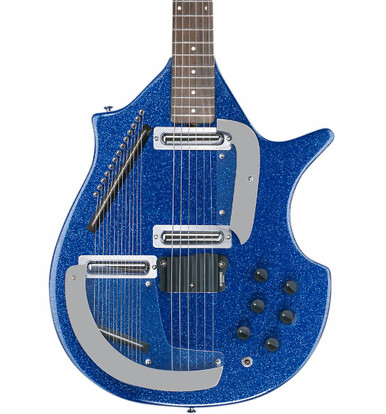 Danelectro Dan O. Mano Electric Guitar in Silver - Andertons Music Co.