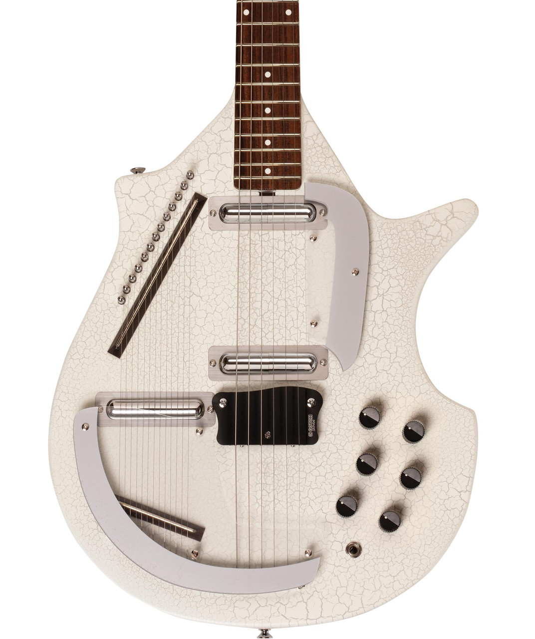Danelectro Big Sitar in White Crackle