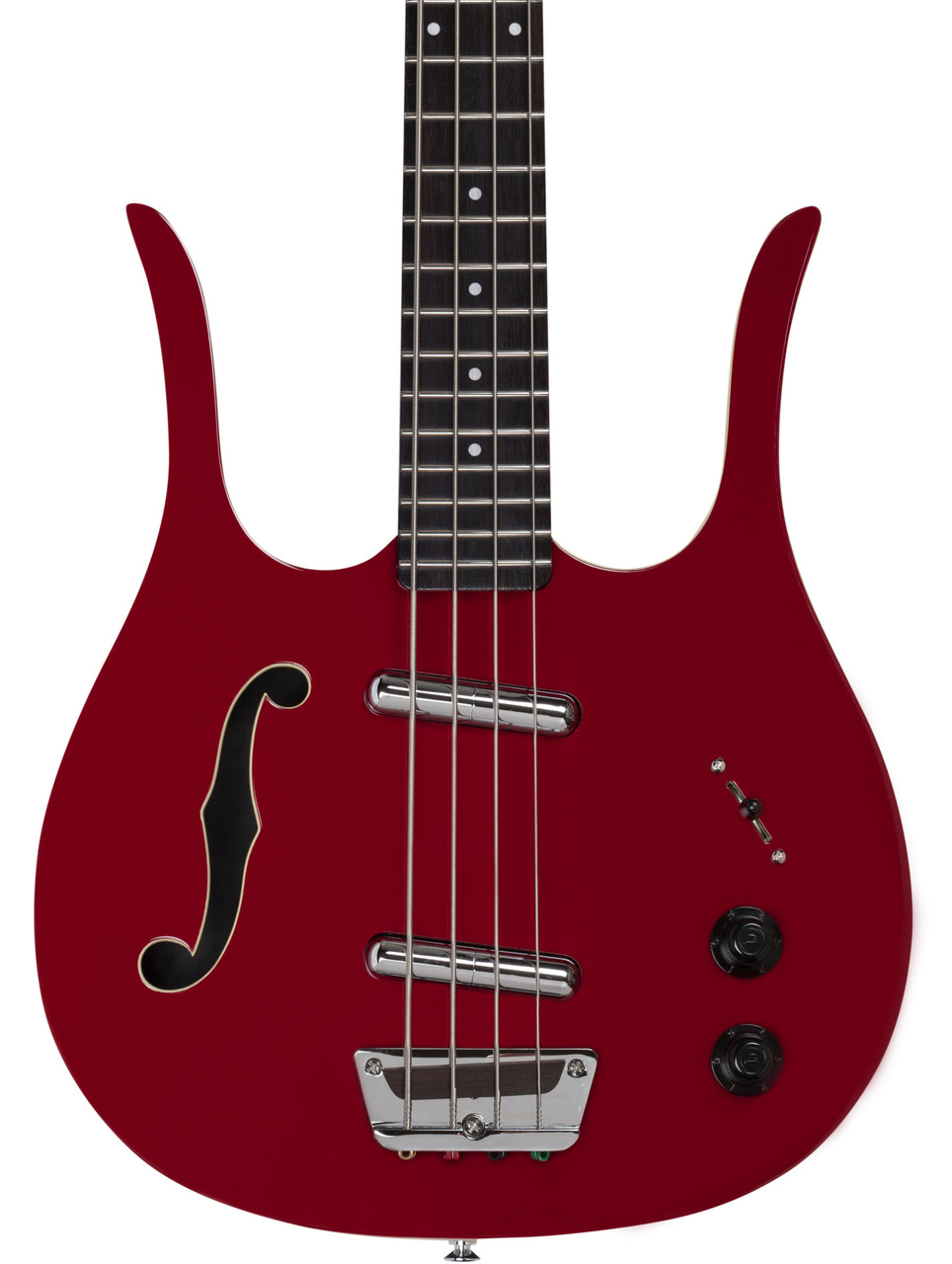 Danelectro Red Hot Longhorn Short Scale Bass Guitar in Red Danelectro Red Hot Longhorn Short Scale Bass Guitar in Red