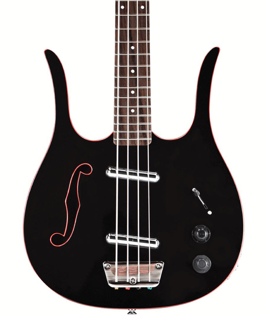 Danelectro Red Hot Longhorn Short Scale Bass Guitar in Black