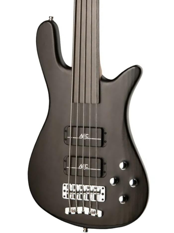 Warwick RockBass Streamer Standard 5-String Fretless Bass Guitar in Nirvana Black Transparent Satin Warwick RockBass Streamer Standard 5-String Fretless Bass Guitar in Nirvana Black Transparent Satin