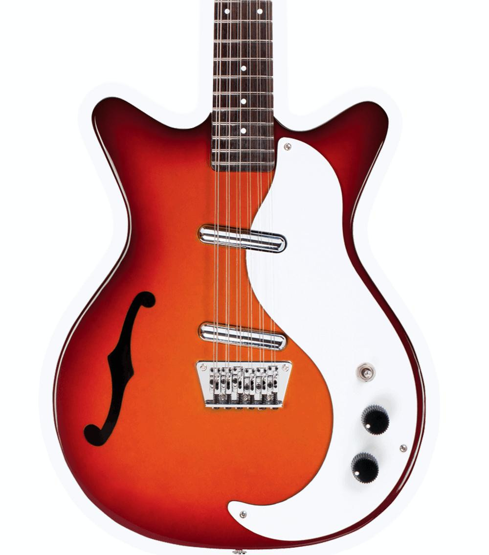 Danelectro 12-String with F-Hole in Cherry Sunburst in 12-String F-Hole