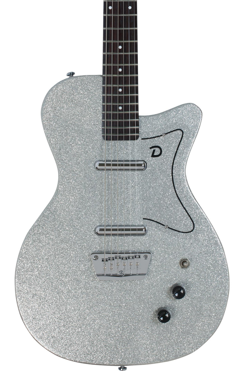 Danelectro Baritone in Metalflake in Silver