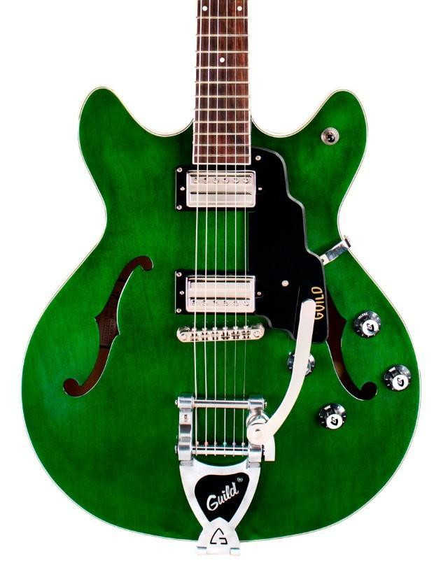 Guild Starfire I DC Vibrato Semi-Hollow Electric Guitar in Emerald Green Guild Starfire I DC Vibrato Semi-Hollow Electric Guitar in Emerald Green