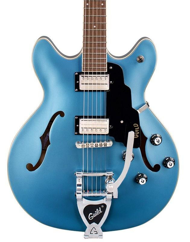 Guild Starfire I DC Vibrato Semi-Hollow Electric Guitar in Pelham Blue Guild Starfire I DC Vibrato Semi-Hollow Electric Guitar in Pelham Blue