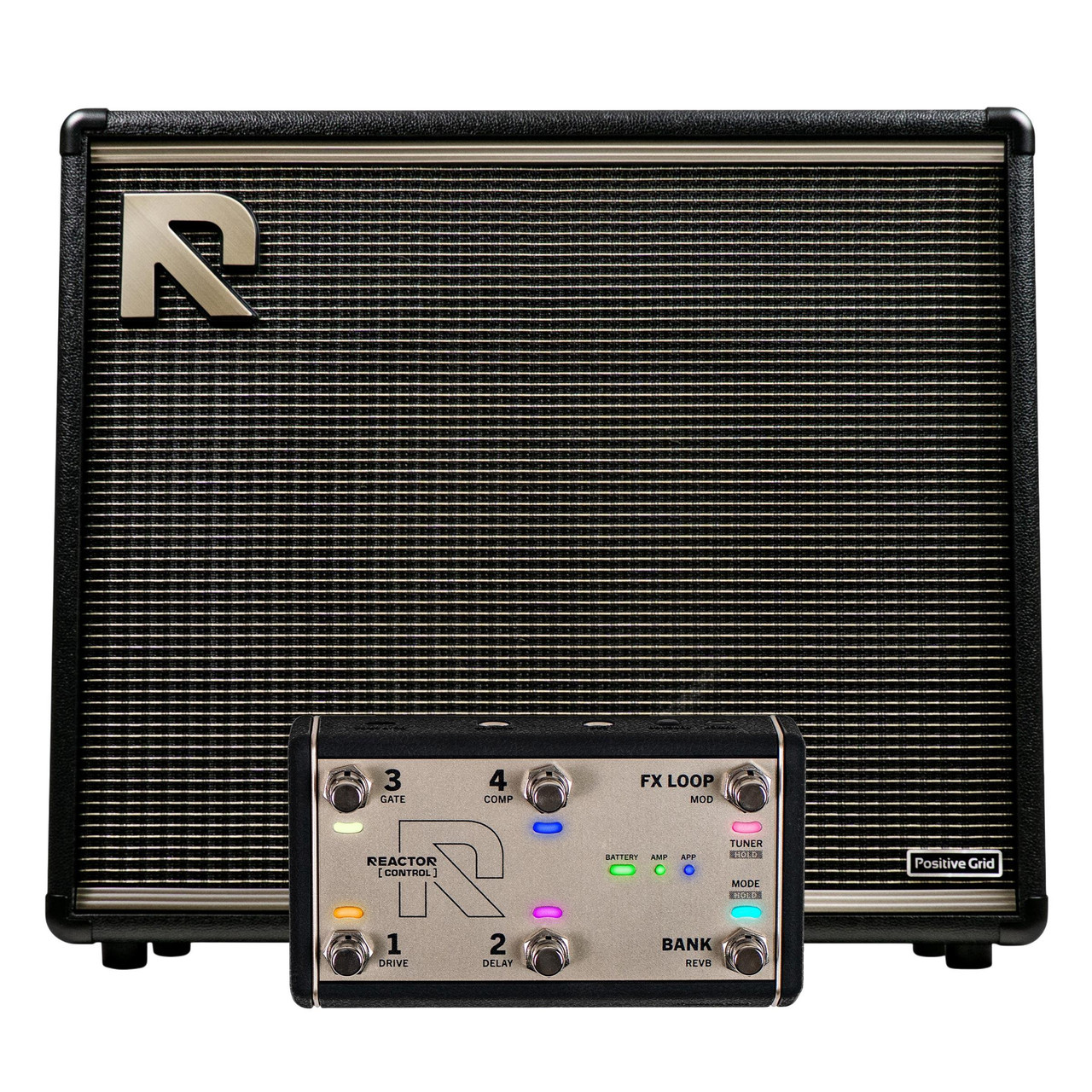 Positive Grid Reactor 100 Amp & Reactor Control Footswitch Bundle Positive Grid Reactor 100 Amp & Reactor Control Footswitch Bundle