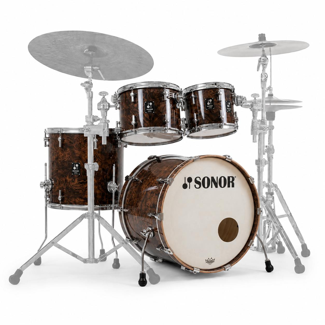 Sonor Momentum 20" Acoustic Shell Pack in California Burl