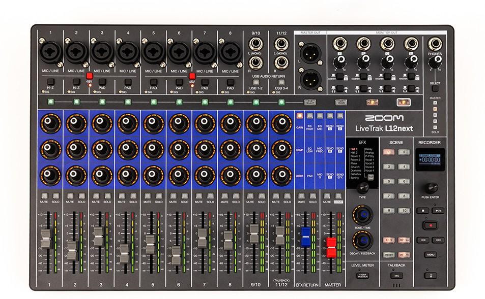 Zoom LiveTrak L12next - Digital Mixer & Recorder