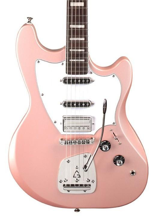 Guild Surfliner Deluxe Electric Guitar in Rose Quartz Metallic Guild Surfliner Deluxe Electric Guitar in Rose Quartz Metallic