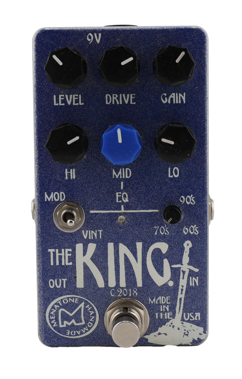 Second Hand Menatone The King (Studio Edition) Overdrive Pedal #475 Second Hand Menatone The King (Studio Edition) Overdrive Pedal #475